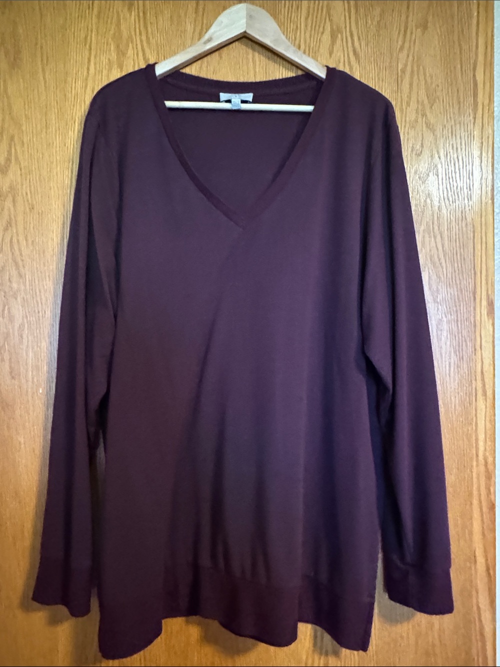 Lucky Brand Women's V-Neck Sweater in Plum